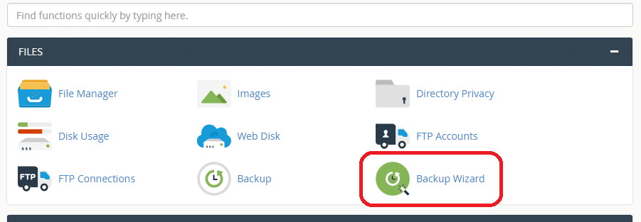 Cpanel Backup