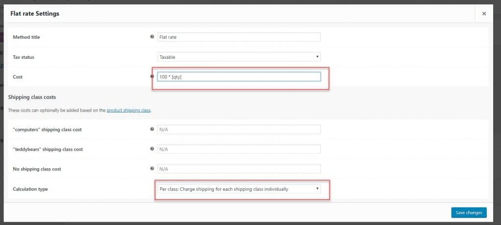 WooCommerce Shipping Methods
